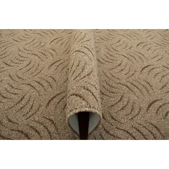 Koberec 100x150 cm PRAKTICKÝ SMYČKOVÝ KOBEREC PRESTO HNĚDÝ BÉŽOVÝ NA MÍRU