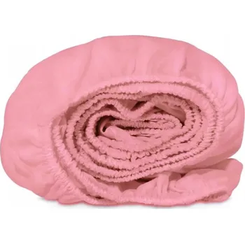 Prostěradlo PROSTĚRADLO S GUMOU JERSEY BAVLNA 200X220 +25CM RŮŽOVÉ