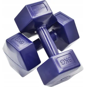 Činky 2x6kg Kompozitní Závaží Fitness Sada Činek 12kg ENERO