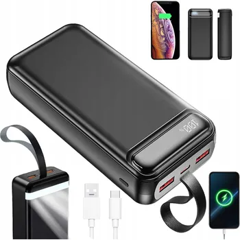 Powerbanka POWERBANKA 50000 mAh 22.5W QC PD USB-C - VÝKONNÁ A RYCHLÁ PRO CESTOVÁNÍ