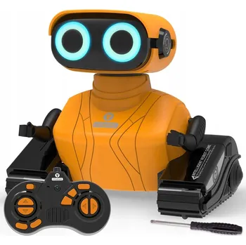 Robot Dálkově ovládaný RC robot pro děti, senzor, LED oči, programování HIT