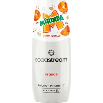 Příprava sody SodaStream Mirinda Zero koncentrát do výrobníku sody, pomerančový sirup 440 ml