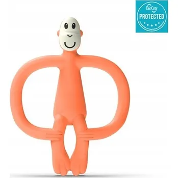 Smyslové kousátko Matchstick Monkey silikonové oranžové