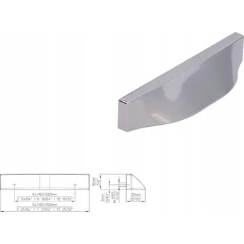 Nábytková úchytka SIRO 2447-94ZN1 chrom lesklý