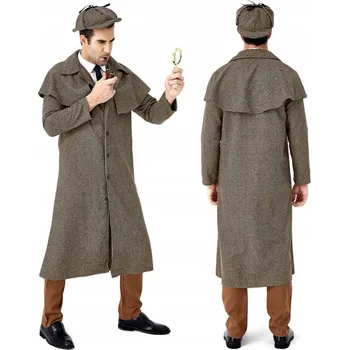 KOSTÝM SHERLOCKA HOLMESE PRO MUŽE, KARNEVAL DETEKTIVA KARNEVAL XL