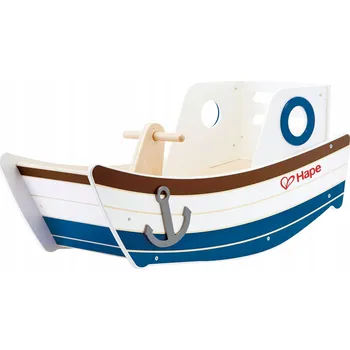 Dětská houpačka Dřevěná houpačka Hape Wave Loďka na Běžkách