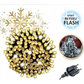 LED páska LED světýlka 1000 ks 67,5 m teplá bílá + flash pro dům a zahradu