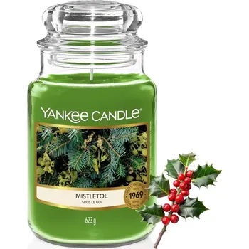 Svíčka Vonná svíčka Yankee Candle Mistletoe 623 g