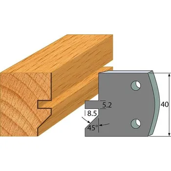 Fréza "IGM profil 084 - pár omezovačů 40x4mm SP"
