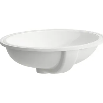 Umyvadlo Savoy - umyvadlo vestavěné zdola 44x35,5 bez otvoru pro baterii, broušená horní hrana, bílá H8189430001091