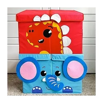 Úložný box Skládací úložný box na hračky, sada 2 ks, 25x16x8 cm