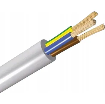 elektrický kabel Kabel dílenský OWY 3x2,5 mm2 H05VV-F lanko bílý ELEKTROKABEL