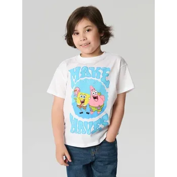 Chlapecké oblečení Sinsay - Bavlněná trička s potiskem 2 pack SpongeBob SquarePants - vícebarevná - 058FC-MLC - 058FC-MLC-116