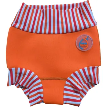 Kojenecké plavky Dětské kojenecké plavky AquaKiddo Swim Nappy Neon Orange XXL