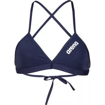 Dámská móda Horní díl plavek Arena Solid Tie Back Top Navy/White L - UK36