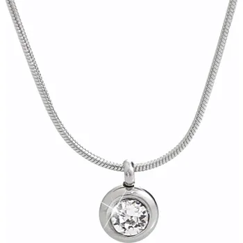 Módní doplněk JSB bijoux s.r.o. Ocelový náhrdelník krystal v kovovém lůžku Swarovski Crystal