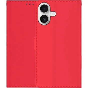 Pouzdro na mobilní telefon Flipové pouzdro z PU kůže pro iPhone 17 - červené