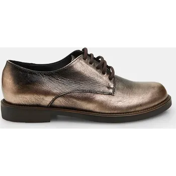 Dámské mokasíny Baťa dámské kožené polobotky bronzové, vel. 38