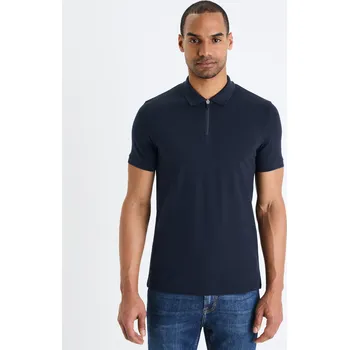 Pánské oblečení Celio Polo tričko pique Gebenoit 1142325 Tmavě modrá M