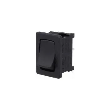 vypínač ROCKER SPST pol 2 OFF-ON 10A/250VAC černá IP40 není 100mΩ