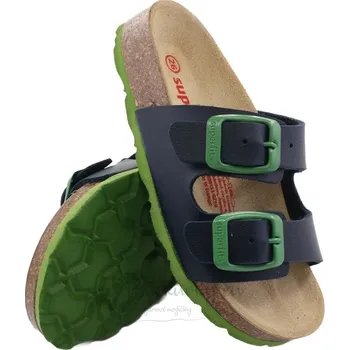 Chlapecké sandály Dětské ortopedické pantofle SUPERFIT 1-800111-8210 modro zelená - vel. 32