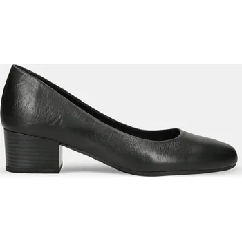 Dámské lodičky Baťa dámské kožené nízké lodičky černé, vel. 36