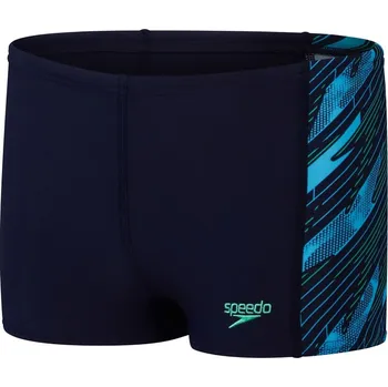 Chlapecké plavky Speedo Hyperboom Panel Aquashort Boy True Navy/Harlequin Green/Picton Green 116cm