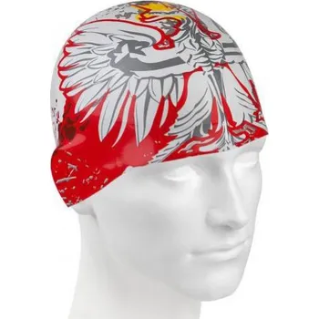 Mad Wave Poland Swim Cap Bílo/červená