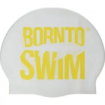 Plavecká čepice BornToSwim Classic Silicone Bílá