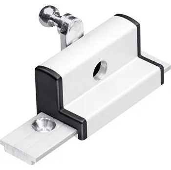 GEZE OL90N/OL95 posuvný držák křídla, alu bílý RAL 9016