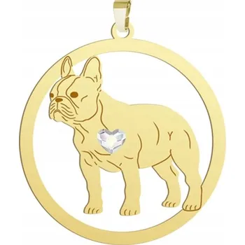 Přívěsek Pozlacený přívěsek s pejskem Francouzský buldoček GRAWE