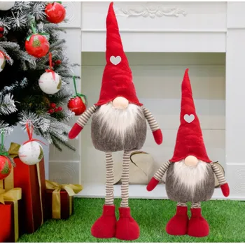 Vánoční dekorace VÁNOČNÍ SKŘÍTEK TELESKOPICKÝ Mikuláš VELKÝ GNÓM VYSOKÝ NASTAVITELNÝ