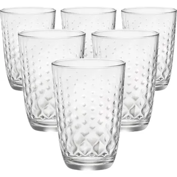 Sklenice Bormioli Rocco 6dílná sada sklenic Glit, 380 ml, čirá