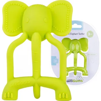 Ortodontické kousátko GiliGums silikonové zelené