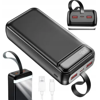 Powerbanka POWERBANKA 50000MAH PD ČERNÁ VELKÁ KAPACITA PRO CESTOVÁNÍ A KEMPOVÁNÍ