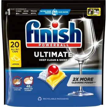 Přípravek do myčky Kapsle do myčky nádobí All in One Finish 20 ks