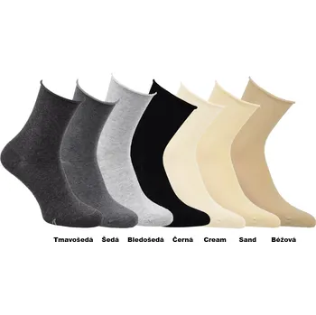 Soxano Klasické ruličkové ponožky bez gumiček, Zdravé ponožky RS / 15263,34168,15267 Velikost: 35-38, Barva: světlešedá