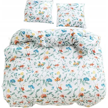 Povlečení Povlečení 200x220 bavlna satén oboustranný GierekHoff 3 ks květiny