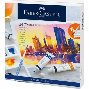 Vodová barva Akvarelové barvy Faber-Castell 24 ks x 9 ml
