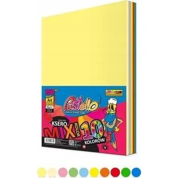 Papír Kancelářský papír A4 250 listů 80g 10 barev - mix - Pastello
