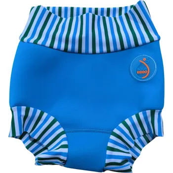Kojenecké plavky Dětské kojenecké plavky AquaKiddo Swim Nappy Neon Blue XXL
