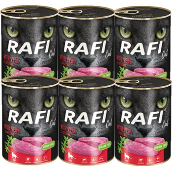 Krmivo pro kočku RAFI Cat Adult s telecím masem 6x400g