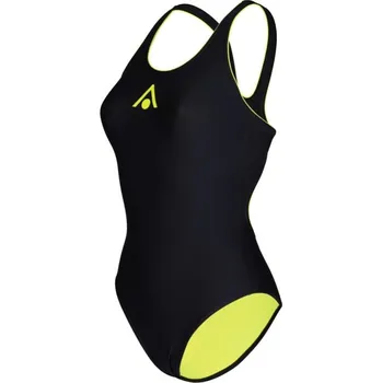 Dámské plavky Aqua Sphere Essential Classic Back Black/Yellow M - UK34