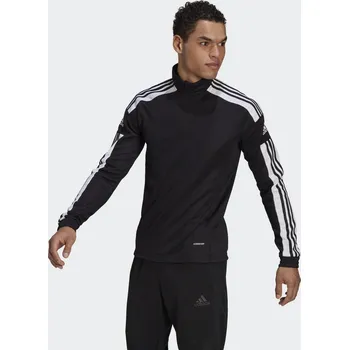 Dámská mikina ADIDAS Sweatsuit Adidas Squadra 21 s vysokým límcem černo-bílý slim BÍLÁ|ČERNÁ