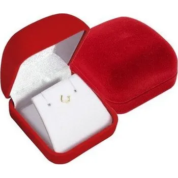 Dárková krabička Červená sametová krabička 53 x 59 mm