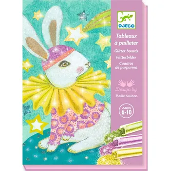 kreativní sada Djeco Třpytivé pískování Zvířecí karneval