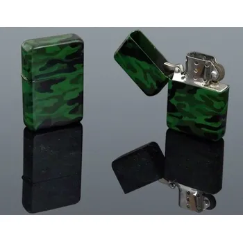 Benzínový zapalovač Gentelo 0015 Maskáč + Možnost Gravírování + Benzín Zdarma