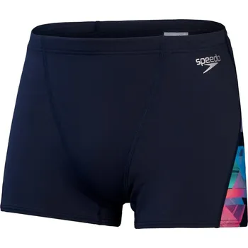 Pánské plavky Speedo Allover Digi V-Cut Aquashort Black/Red XXL - UK40