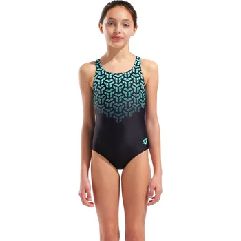 Dívčí oblečení Arena Kikko Swim Pro Back Black 152cm
