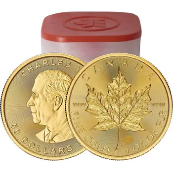 The Canadian Royal Mint Zlatá investiční mince 1 Oz - Maple Leaf 2026 Tuba (10 ks)